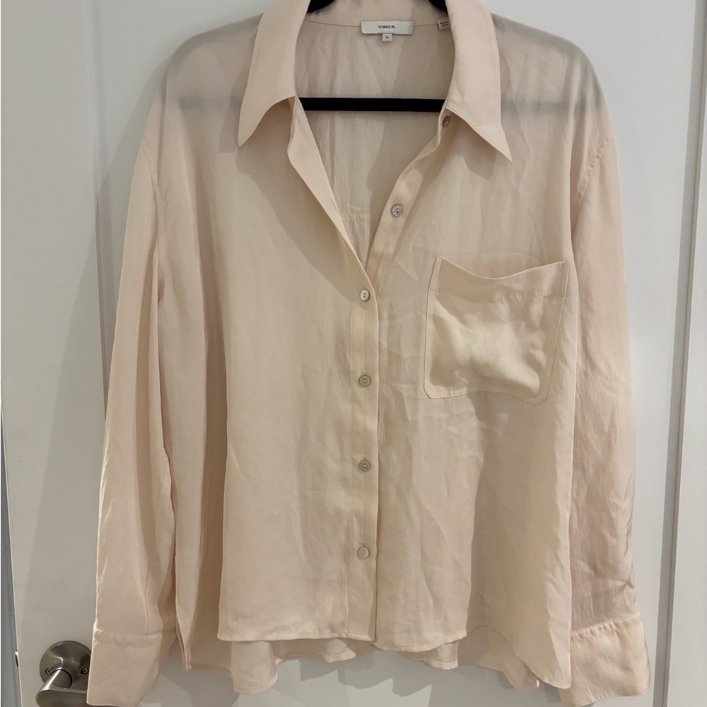 Vince Off-White Long Sleeve Shirt